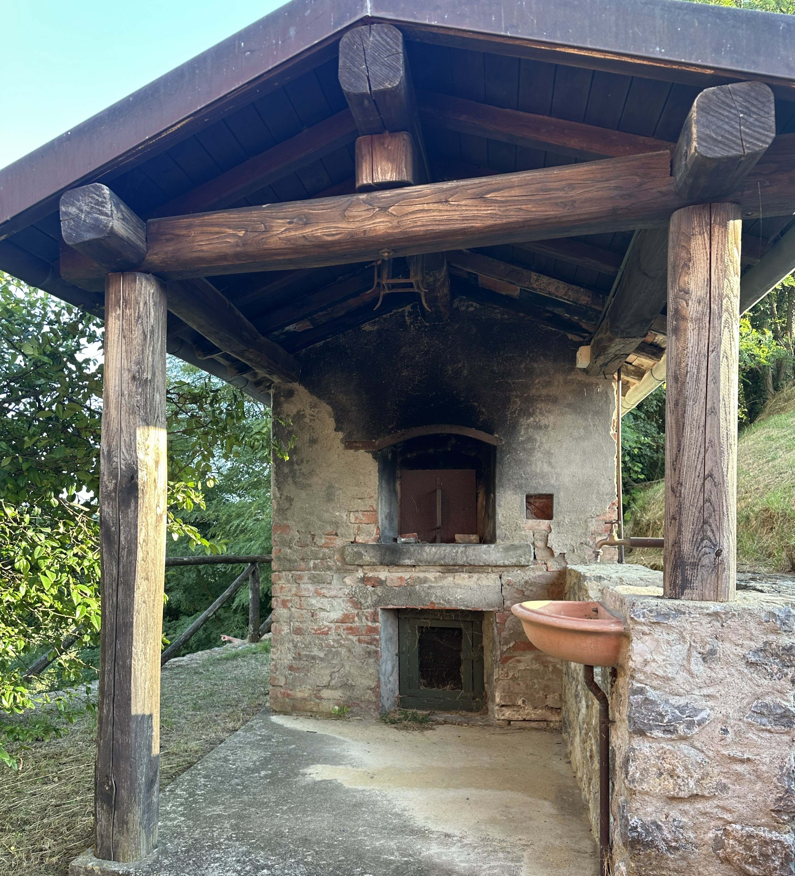 Pizzahaus mit klassischem Steinofen